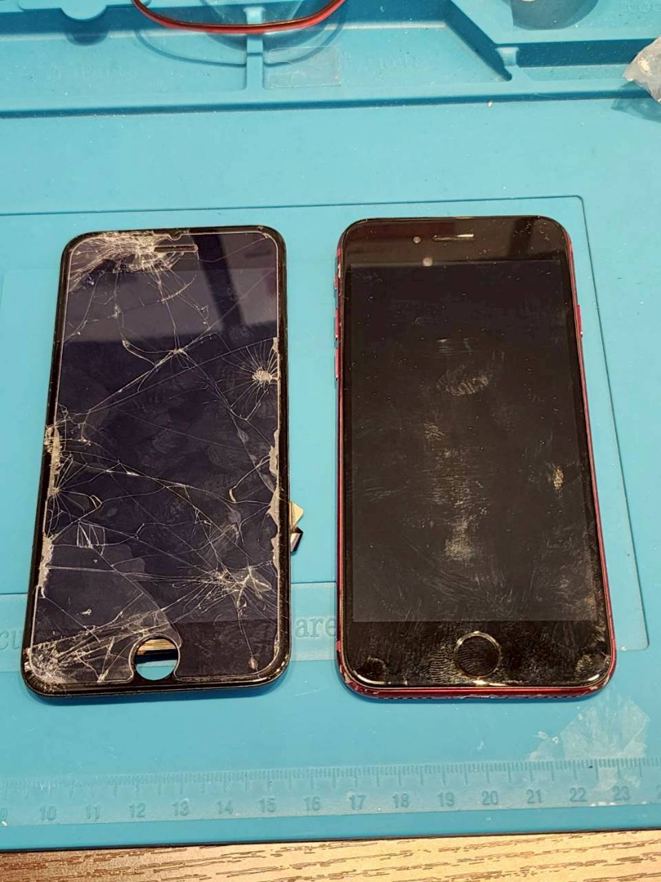 【木曽川店】iPhoneSE第3世代の画面、ホームボタン修理【稲沢市からご来店】